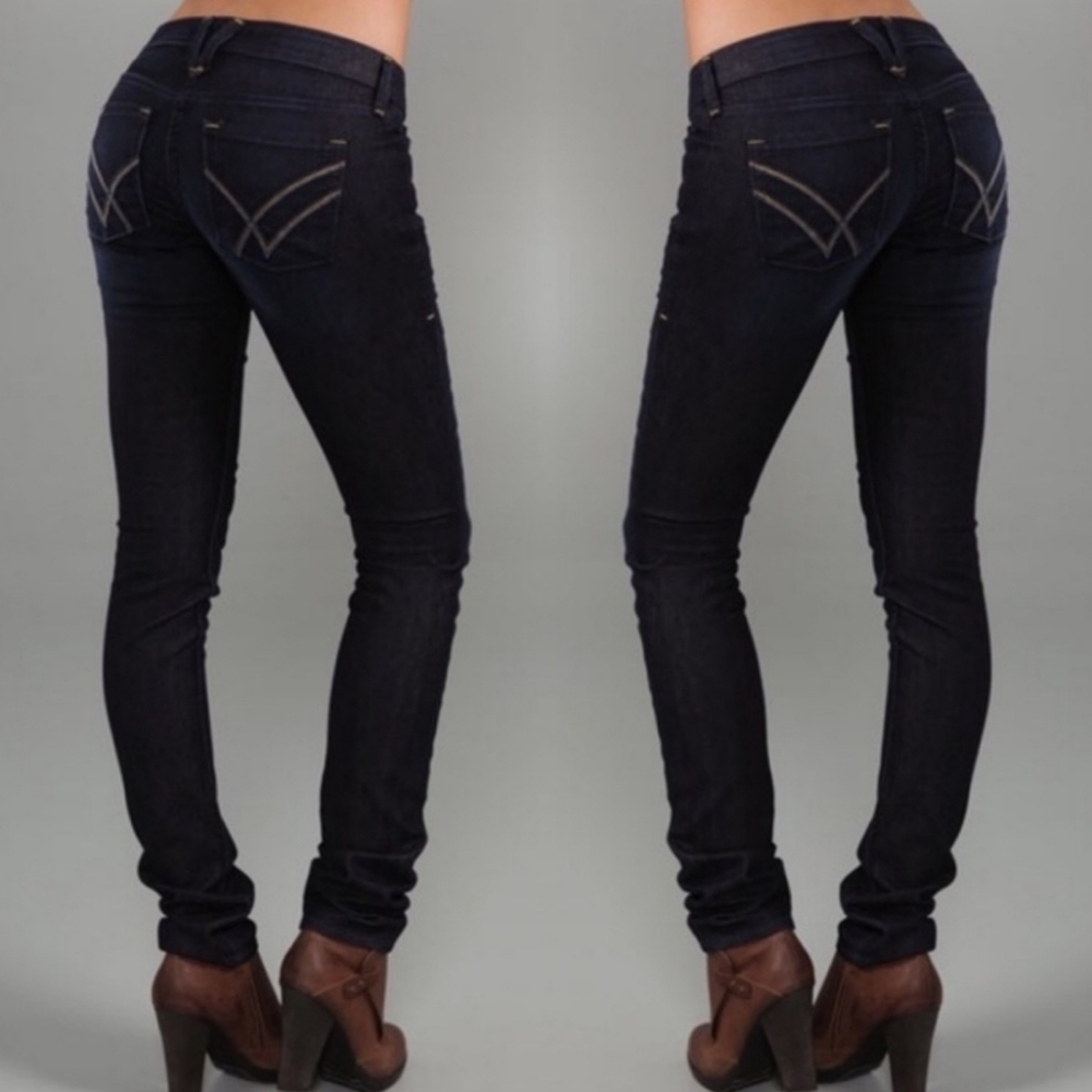William Rast Jerri Ultraskinny Dark Wash Jeans W31